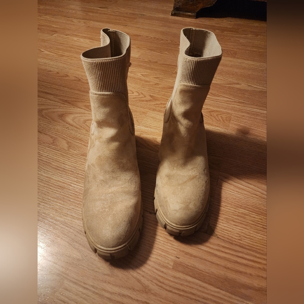Tan Suede Ankle Boots
